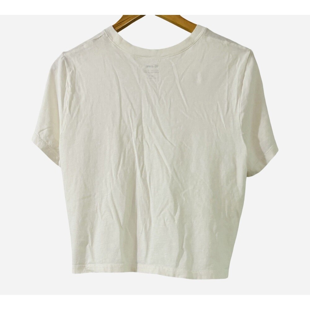 Madewell Softfade Cotton Boxy Crop Tee Short Sleeve Top Size Large NWOT - Picture 9 of 9